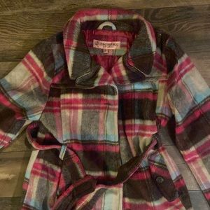 Urban Republic girls plaid coat size 16